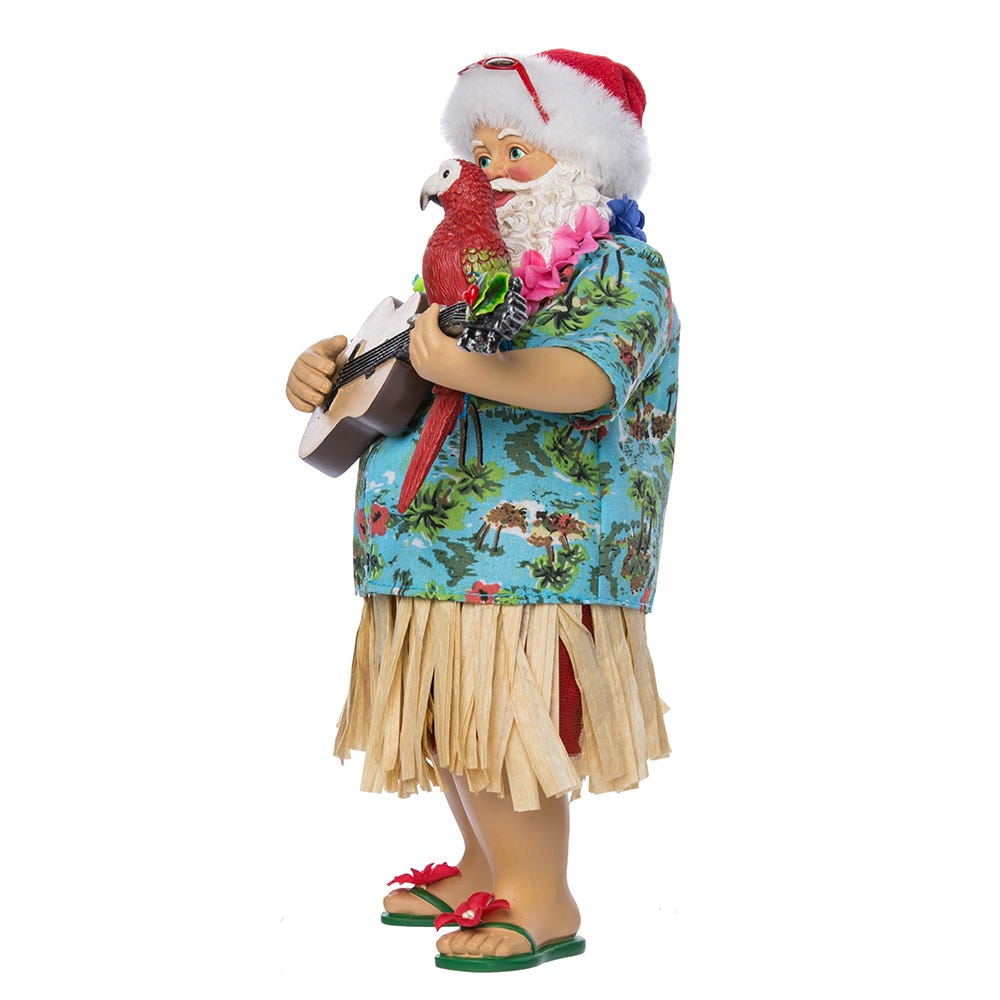 Kurt Adler 11-Inch Fabriché Beach Santa